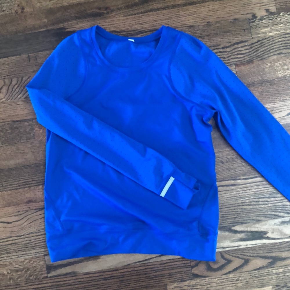 Lululemon mind over miles long sleeve-used, size 4